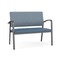 Lesro Newport 2 Seat Tandem Seating Metal Frame No Center Arms, Charcoal, RS Rain Song Back, MD Titan Seat NP1501 - alternate 1